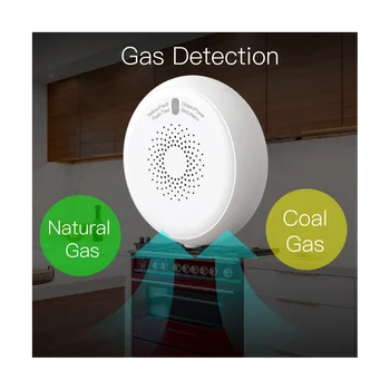 Smart ZigBee gázszivárgás-érzékelő éghető érzékelő Tuya intelligens otthoni biztonsági riasztórendszer Smart Life Tuya App